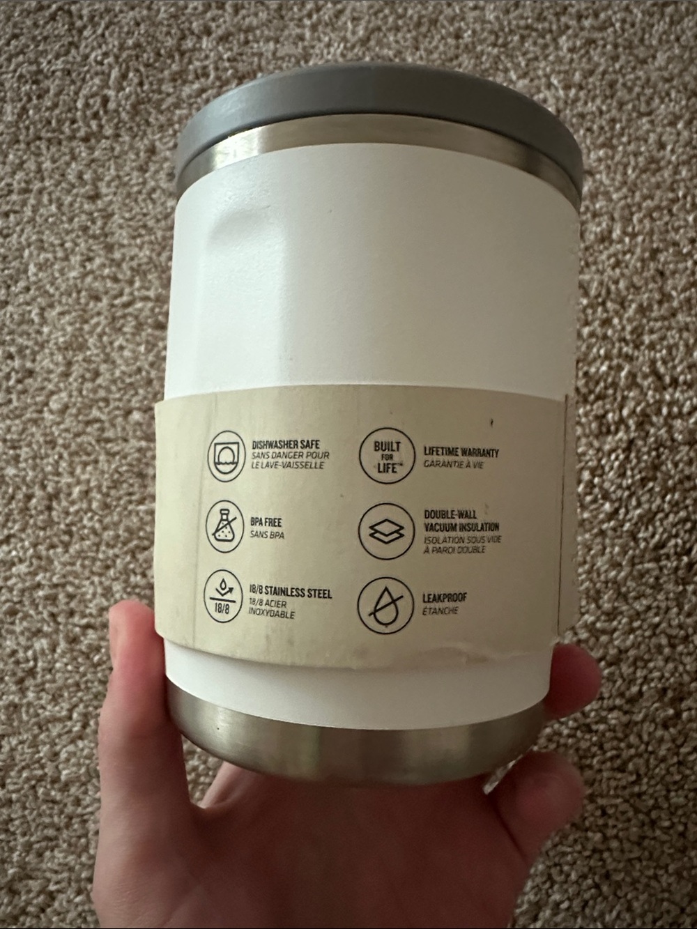 Stanley The Adventure To-Go Food Jar | 18oz | White and Silver | New With Tags - Picture 5 of 10